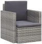 Garden Chair Garden armchair with polyratan gray cushions 45781 - Zahradní křeslo