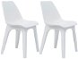 Garden Chairs 2 pcs White Plastic 45610 - Garden Chair