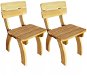 Záhradná stolička Záhradná stolička 2 ks impregnované borové drevo 273755 - Zahradní židle
