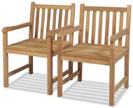 Záhradná stolička Záhradná stolička 2 ks masívny tík 43250 - Zahradní židle