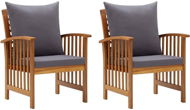 Garden Chairs with Cushions 2 pcs Solid Acacia Wood 310258 - Garden Chair