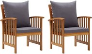 Garden Chairs with Cushions 2 pcs Solid Acacia Wood 310258 - Garden Chair