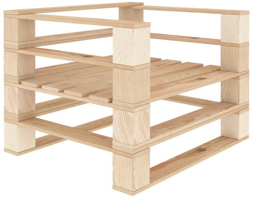 Garden armchair made of wood pallets 49327 - Garden Armchair - Main image