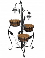 SHUMEE Flower Basket with Solar LED Lamp - Flower Stand