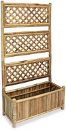 SHUMEE Elevated flower bed with bamboo trellises 70 cm - Raised Garden Bed