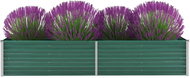 SHUMEE Raised flower bed galvanized steel 240 x 80 x 45 cm green - Raised Garden Bed