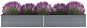 SHUMEE Raised flower bed galvanized steel 320 x 80 x 45 cm gray - Raised Garden Bed