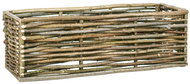 SHUMEE Raised flower bed 120 x 40 x 40 cm hazel wood - Raised Garden Bed