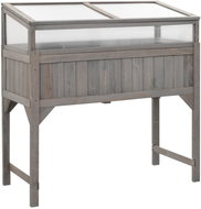 SHUMEE Elevated flower bed with hotbed 120 x 54 x 120 cm fir wood - Raised Garden Bed