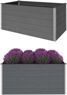 SHUMEE Garden raised flower bed gray 200 x 100 x 91 cm wood plastic - Raised Garden Bed