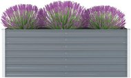 Vyvýšený záhradný kvetináč 160 × 80 × 45 cm pozinkovaná oceľ sivý - Vyvýšený záhon
