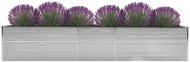 SHUMEE Raised flower bed galvanized steel 400 x 80 x 45 cm gray - Raised Garden Bed