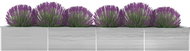 SHUMEE Raised flower bed galvanized steel 600 x 80 x 77 cm gray - Raised Garden Bed