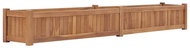 SHUMEE Raised flower bed 200 x 30 x 25 cm solid teak wood - Raised Garden Bed