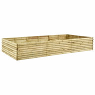SHUMEE Raised flower bed 300 x 150 x 48 cm impregnated pine 19 mm - Raised Garden Bed