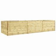 SHUMEE Raised flower bed 450 x 100 x 96 cm impregnated pine 19 mm - Raised Garden Bed