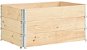 SHUMEE Záhon vyvýšený, skladací, drevo, borovica 80 × 120 cm × 19 cm – 3 ks v balení - Vyvýšený záhon
