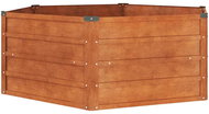 SHUMEE Vyvýšený záhon zahradní, rezavý 129 × 129 × 45 cm, cortenová ocel - Vyvýšený záhon