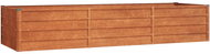 SHUMEE Vyvýšený záhon zahradní, rezavý 240 × 80 × 45 cm, cortenová ocel - Vyvýšený záhon