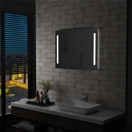 Koupelnové nástěnné zrcadlo s LED osvětlením 80 x 60 cm - Zrcadlo