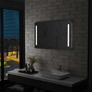 Bathroom Wall Mirror with LED Lighting 100 x 60cm - Mirror