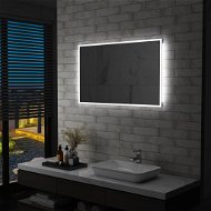 Bathroom Wall Mirror with LED Lighting 100 x 60cm - Mirror