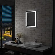Kúpeľňové zrkadlo s LED svetlami a dotykovým senzorom 50 × 60 cm - Zrkadlo