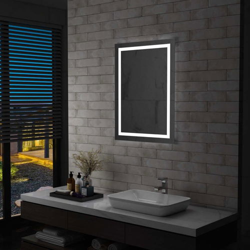 Koupelnové zrcadlo s LED světly a dotykovým senzorem 60 x 80 cm - Zrcadlo - Hlavní obrázek