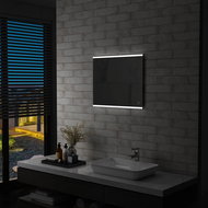 Bathroom Mirror with LED Lights and Touch Sensor 60 x 50cm - Mirror