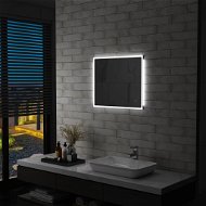Kúpeľňové zrkadlo so svetlami LED a dotykovým senzorom 60 x 50 cm - Zrkadlo