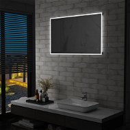 Kúpeľňové zrkadlo s LED svetlami a dotykovým senzorom 100 × 60 cm - Zrkadlo