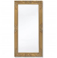 Wall Mirror Baroque Style 100x50cm Gold - Mirror