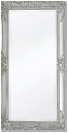 Nástenné zrkadlo barokový štýl 100 × 50 cm strieborné - Zrkadlo