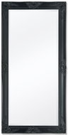 Wall Mirror in Baroque Style 120x60cm Black - Mirror