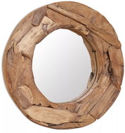 Decorative Teak Mirror 60cm Round - Mirror