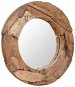 Decorative Mirror, Round, Teak, 80cm - Mirror