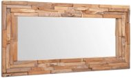 Decorative Teak Mirror 120 x 60cm Rectangular - Mirror