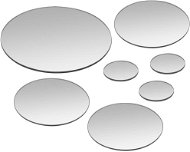 Set of Wall Mirrors 7 Pieces Round Glass - Mirror