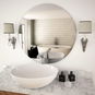 Wall Mirror 70cm Round Glass - Mirror