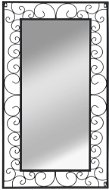 Rectangular Wall Mirror 60 x 110cm Black - Mirror