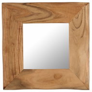 Cosmetic Mirror 50 x 50cm Solid Acacia Wood - Mirror