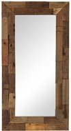 Zrcadlo masivní recyklované dřevo 50 x 110 cm - Zrkadlo