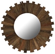 Nástěnné zrcadlo masivní recyklované dřevo 70 cm - Zrkadlo