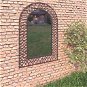 Garden Wall Mirror with Arch 50 x 80cm Black - Mirror