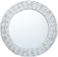 Zrcadlo bílé 80 cm proutí - Zrkadlo