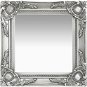 Wall Mirror Baroque Style 40 x 40cm Silver - Mirror