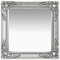 Nástěnné zrcadlo barokní styl 50 x 50 cm stříbrné - Zrcadlo