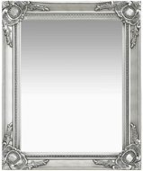 Mirror Wall Mirror Baroque Style 50 x 60cm Silver - Zrcadlo