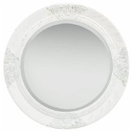 Wall Mirror Baroque Style 50cm White - Mirror