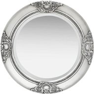 Wall Mirror Baroque Style 50cm Silver - Mirror